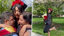 First-Gen College Grad Gives Emotional Speech Thanking Parents | Happily TV