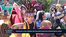 Tingkah Lucu Siswa Sd  Dalam Fashion Show Baju Adat