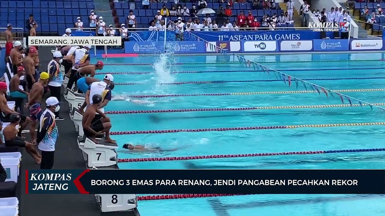 Borong 3 Emas Para Renang, Jendi Pangabean Pecahkan Rekor