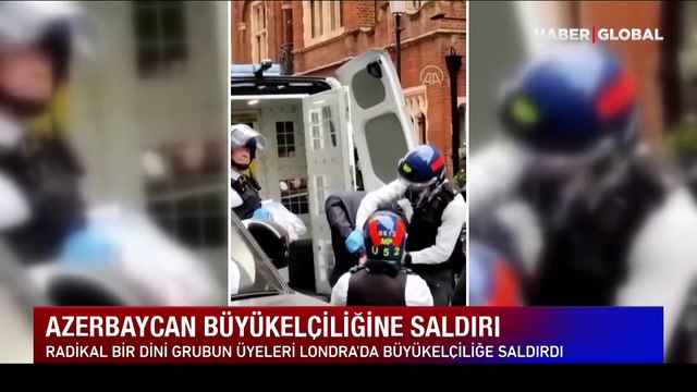 Azerbaycan'ın Londra Büyükelçiliği saldırıya uğradı