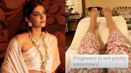 Pregnant Sonam Kapoor के बुरी तरह सूजे पैर, Photo Share कर  बोलीं- Pregnancy खूबसूरत नहीं...| *News