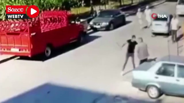 Döner bıçaklı maganda sokak ortasında terör estirdi