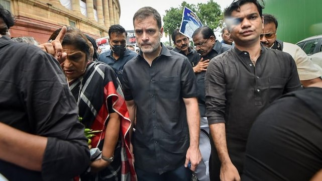 Delhi Police detains Rahul Gandhi over protests outside Parliament