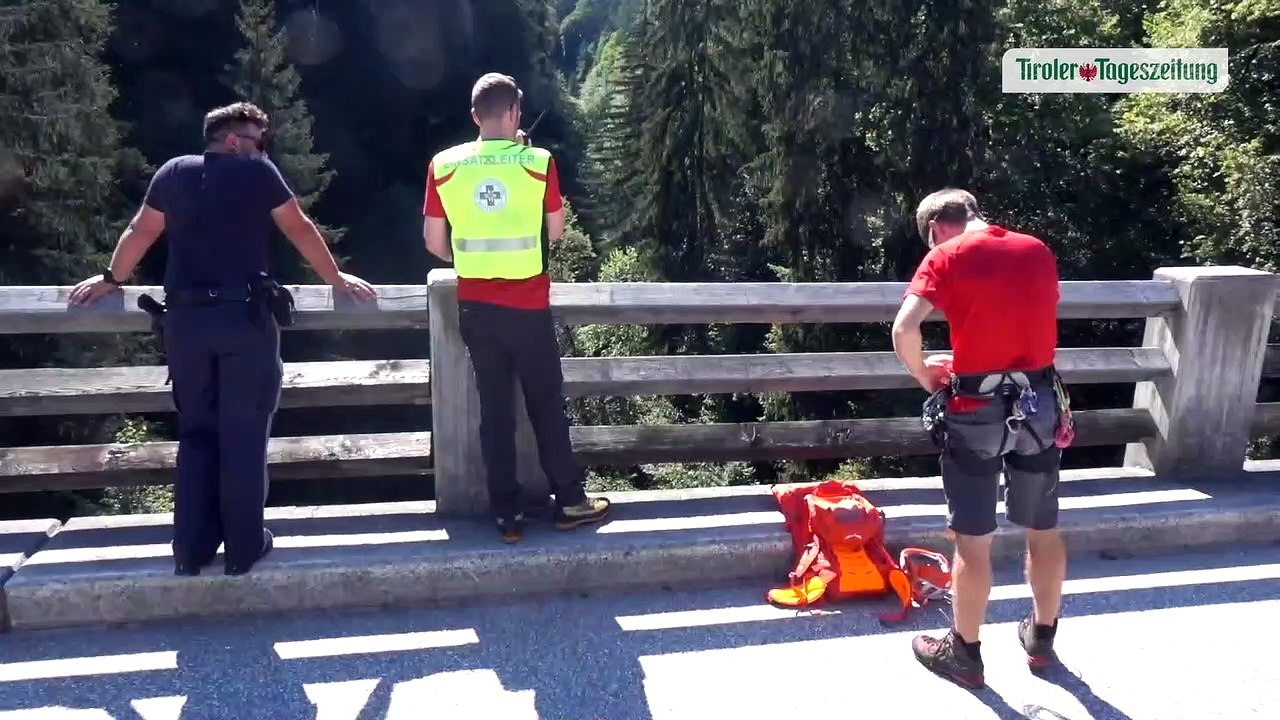 Unerfahrenes Canyoning-Paar aus der Tuxenbachklamm geborgen