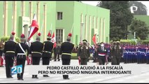 Pedro Castillo acudió a la Fiscalía pero no respondió ninguna interrogante