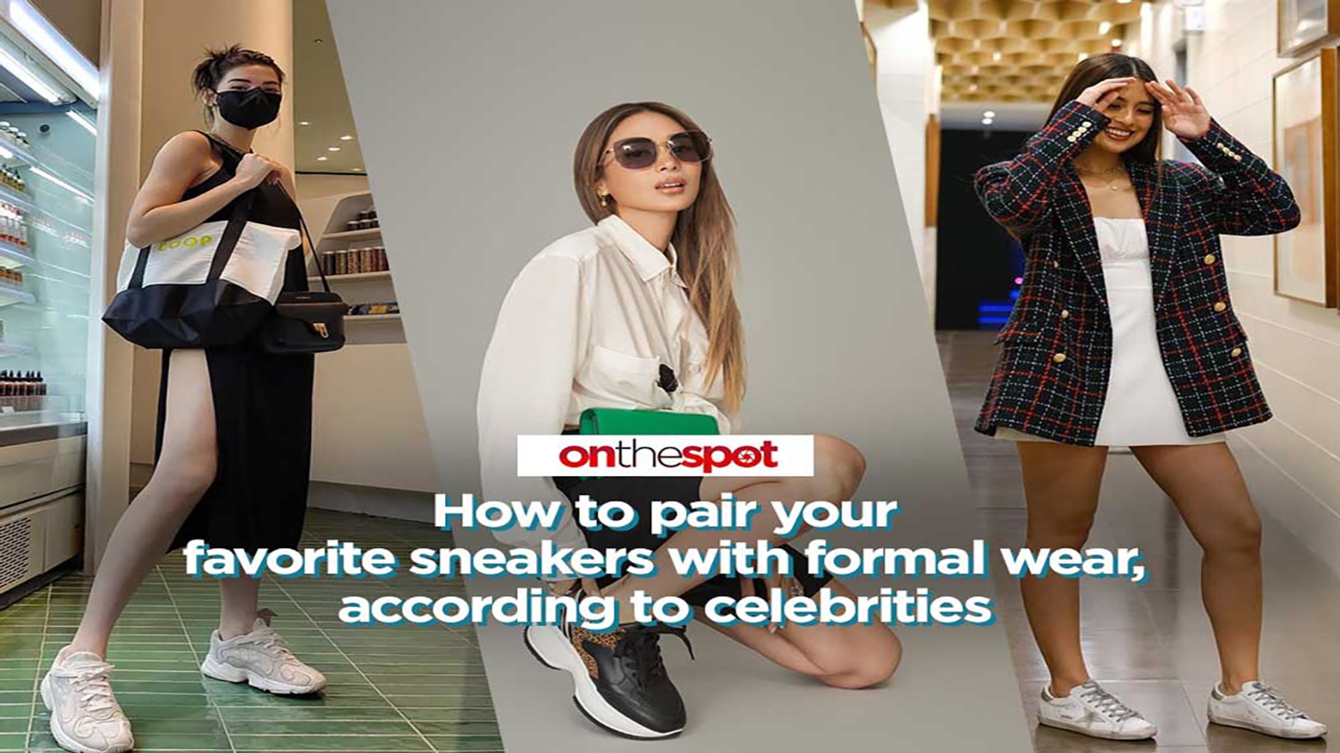 Formal wear with sneakers for ladies best sale
