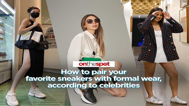 On the Spot: How to pair your favorite sneakers with formal wear, according to celebrities