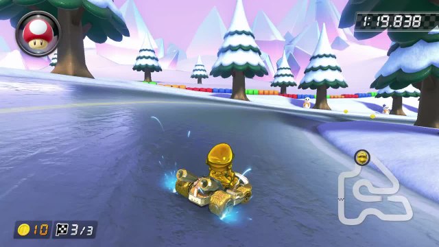 Mario Kart 8 Deluxe – Tour du circuit GBA Pays neigeux (vague 2 du DLC)