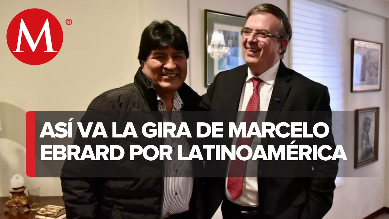 Ebrard se reúne con Evo Morales en Bolivia; visitará México en septiembre