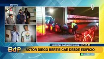 Miraflores: actor Diego Bertie sufre grave accidente al caer desde edificio