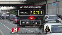 Lumobo na ang utang ng Pilipinas sa higit P12-T nitong Hunyo, ayon sa Bureau of Treasury | 24 Oras