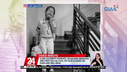 Ilang celebrity parents, masayang ibinahagi ang first day ng face-to-face classes ng kanilang mga anak | 24 Oras