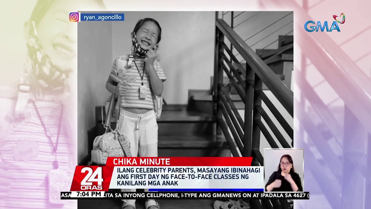 Ilang celebrity parents, masayang ibinahagi ang first day ng face-to-face classes ng kanilang mga anak | 24 Oras
