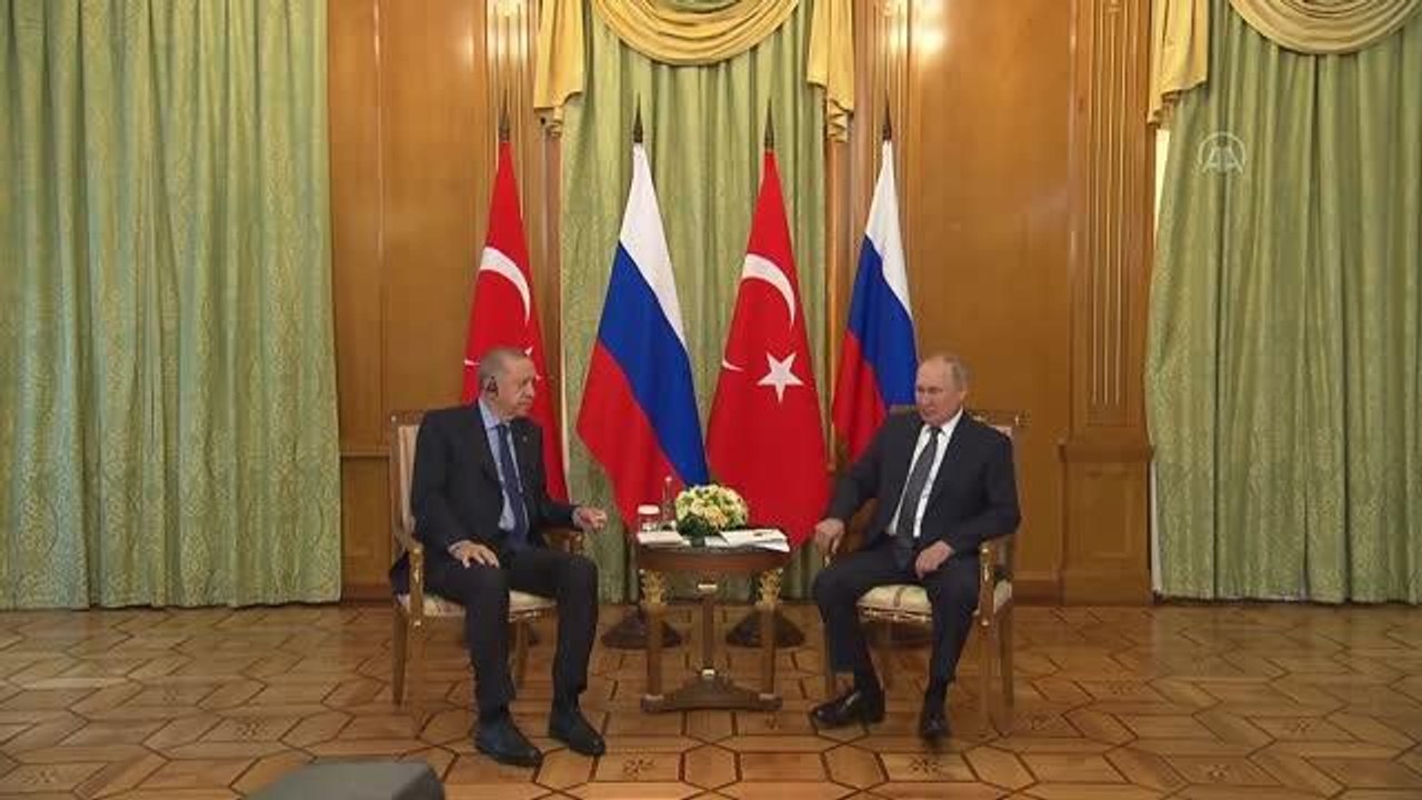 Cumhurbaşkanı Erdoğan, Rusya Devlet Başkanı Putin ile bir araya geldi Açıklaması