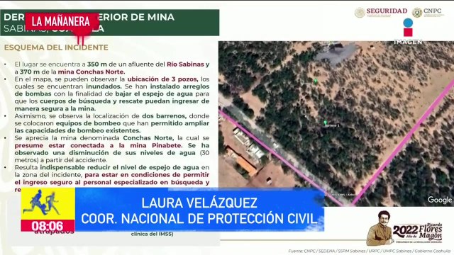 Continúa el rescate de los mineros atrapados en una mina de Coahuila