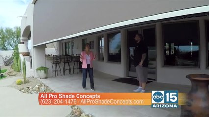 All Pro Shade Concepts has large scale motorized shades