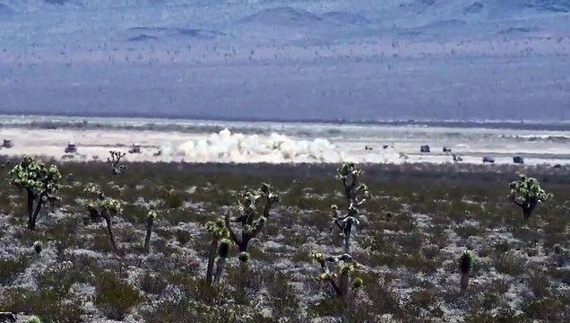 A-10 Tir réel au Nevada Test and Training Range (NTTR)