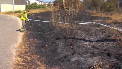 Descargar video: Agentes forestales buscan pruebas para encontrar al autor del fuego que ha calcinado seiscientas hectáreas en Verín