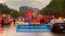 Cae rayo en las inmediaciones de la Casa Blanca; hay cuatro heridos de gravedad