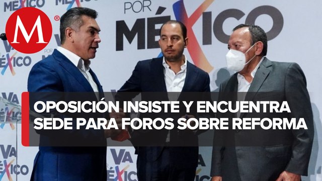 Va por México' insiste en espacios para foros sobre reforma electoral en San Lázaro