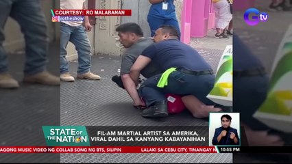 Fil-Am Martial artist sa Amerika, viral dahil sa kanyang kabayanihan | SONA