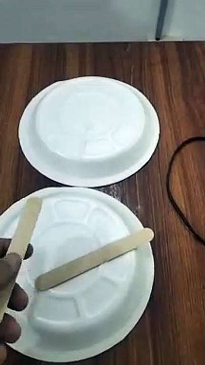 plate and balloon game trick.