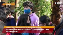 Alumnos de puerto Iguazú visitaron la casa de gobierno