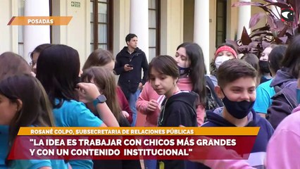 "La idea es trabajar con chicos más grandes y con un contenido institucional"