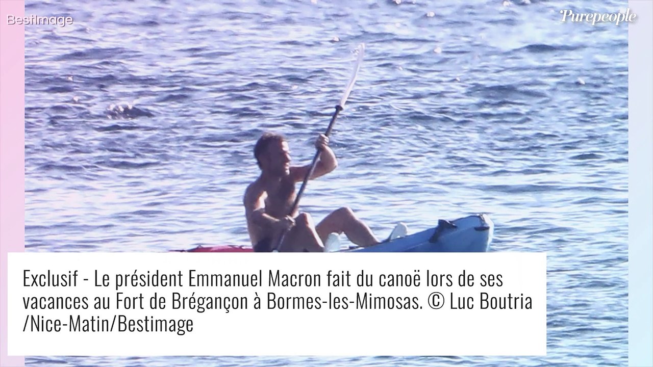 Emmanuel Macron torse nu : le président en mode détente pendant ses vacances au Fort de Brégançon