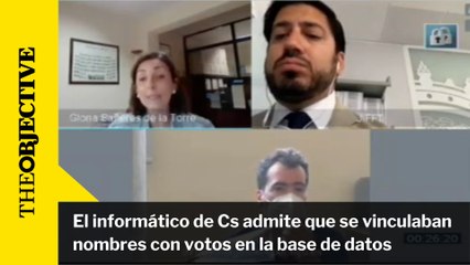 El informático de Cs admite que se vinculaban nombres con votos en la base de datos