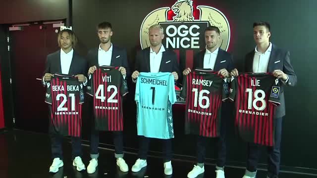 Nice - Les recrues présentés, Schmeichel et Ramsey en tête