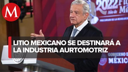AMLO ofrece litio mexicano a industria automotriz
