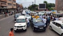 जोधपुर में वाहनों का लगा लम्बा जाम, कारण जान रह जाएंगे हैरान, देखें Video