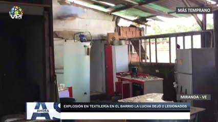 Explosión en textilería en el barrio La Lucha en Miranda dejó 2 lesionados - 05Ago - VPItv