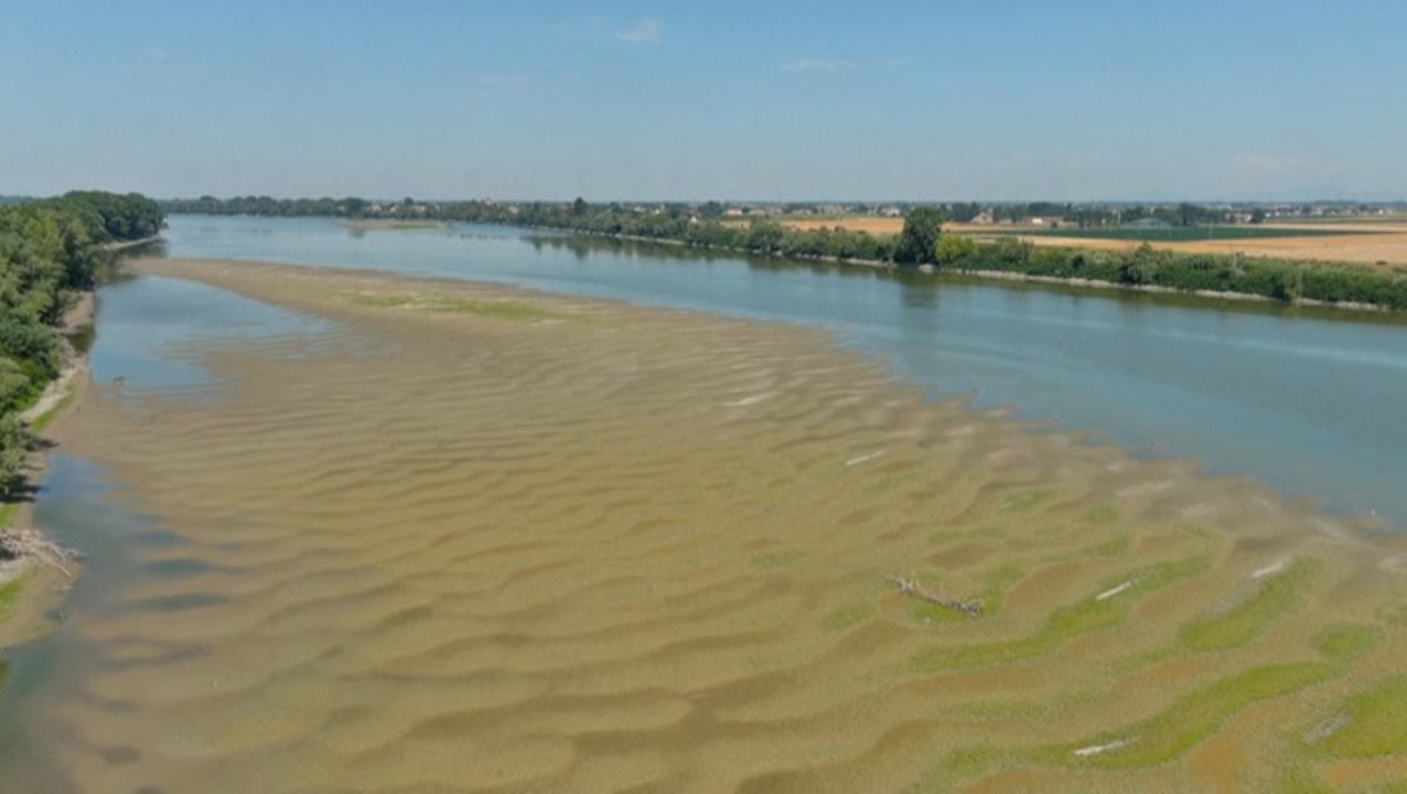 Agriculture and drinking water at risk as Italy’s Po River shrinks