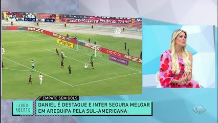 Renata Fan se conforma com empate do Inter: "Pelo menos não perdeu"