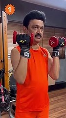 காவி ட்ரெஸ்.. ஜிம்மில் கடும் ஒர்க்அவுட்.. பின்னணியில் ‘பாராட்டு செய்தி’- அசத்தும் முதல்வர் ஸ்டாலின்!