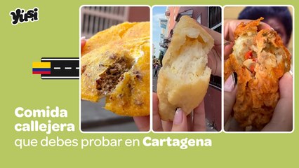 Comida callejera en Cartagena