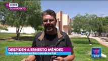 Dan último adiós al periodista Ernesto Méndez, asesinado en Guanajuato