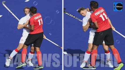 Watch Incredible Scrap Between England and Canada in Commonwealth Games Hockey as Panesar SENT OFF