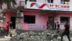 Residentes de ciudades ucranianas lidian con los escombros de los bombardeos rusos