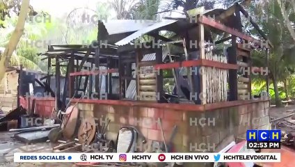 ¡Incendio arrasa vivienda en El Triunfo de La Cruz, Tela!
