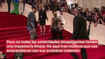 Estos músicos tuvieron arrebatos violentos en público