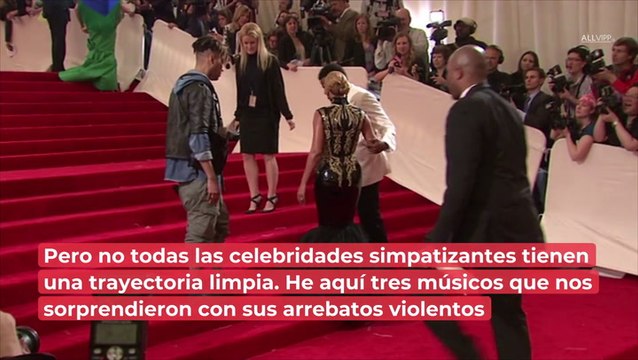 Estos músicos tuvieron arrebatos violentos en público