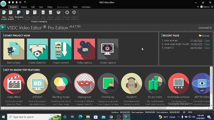 cara membuat tulisan berjalan di vsdc video editor !! aplikasi tanpa watermark