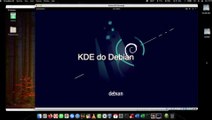 O KDE no Debian ao invés do Gnome