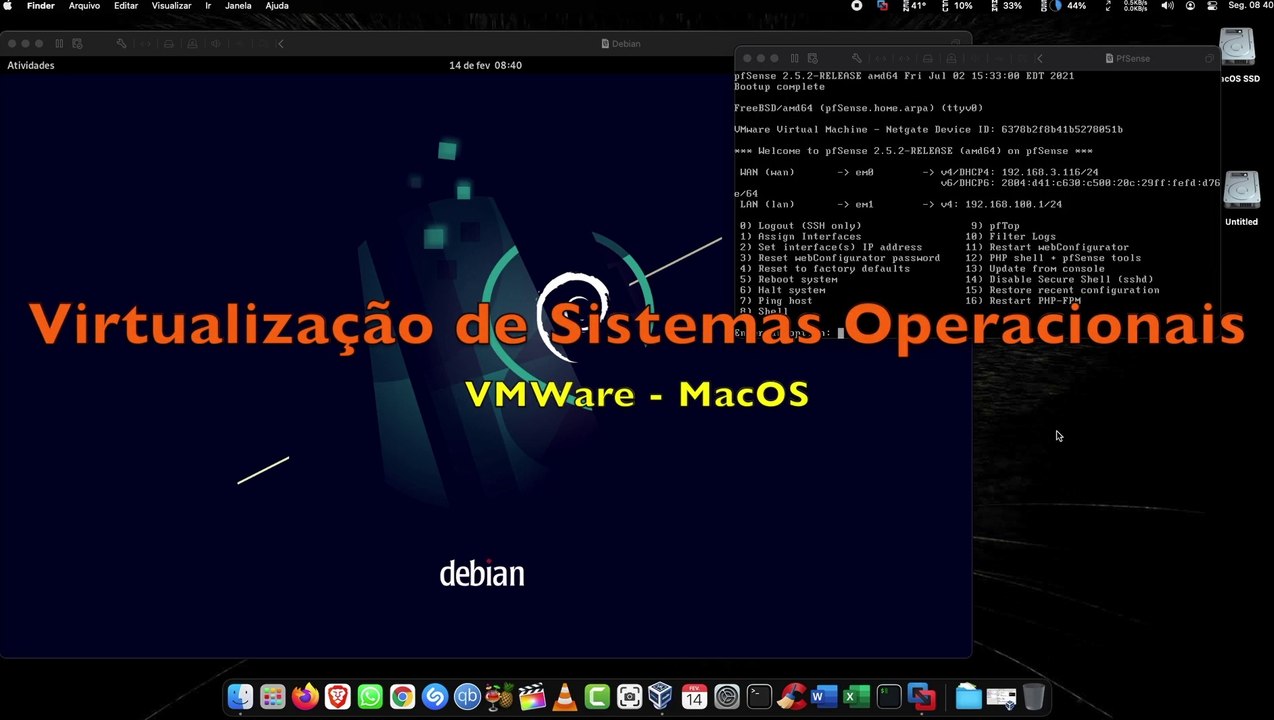 Virtualização de sistemas no MacOs usando o VmWare