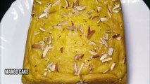 Eggless Mango Cake Recipe I Mango Cake Without Oven I Fresh Mango Sponge Cake I By BOJANAM