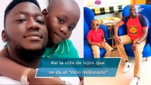 Mompha Jr., el niño influencer que tiene una colección de autos de lujo