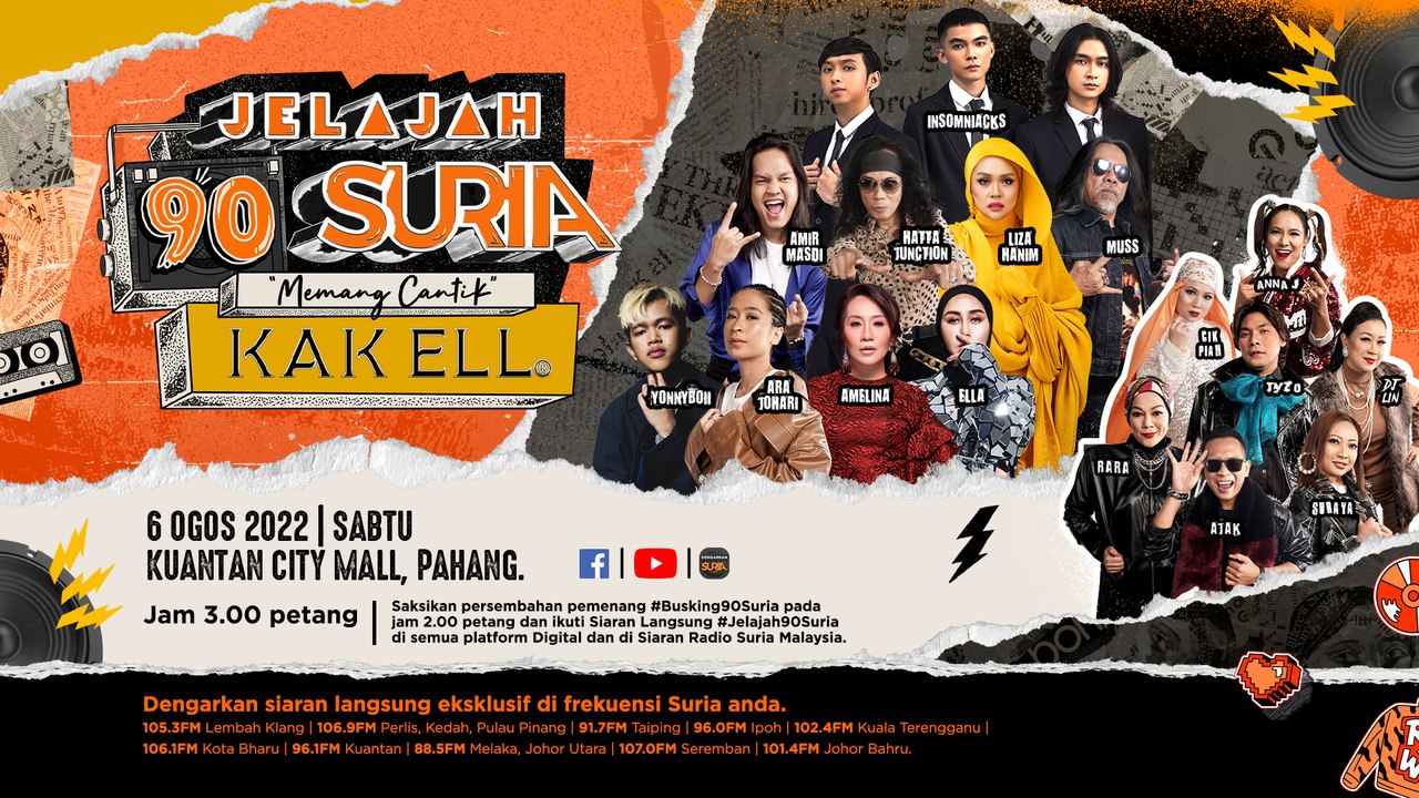 [LIVE] Jelajah 90 SURIA Memang Cantik Kak ELL - Kuantan City Mall